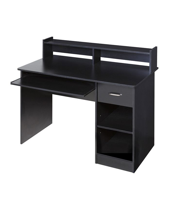 OneSpace Essential Computer Desk, Hutch with Pull-Out Keyboard - Macy's