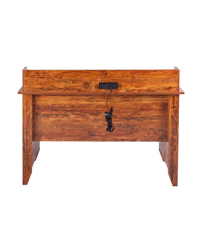 OneSpace Eleanor Executive Desk with Hutch, USB and Charger Hub Macy's