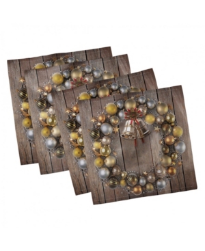 Ambesonne Christmas Set of 4 Napkins 18