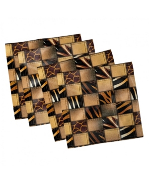 Ambesonne Safari Set of 4 Napkins 12