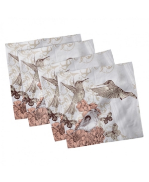 Ambesonne Hummingbird Set of 4 Napkins 12
