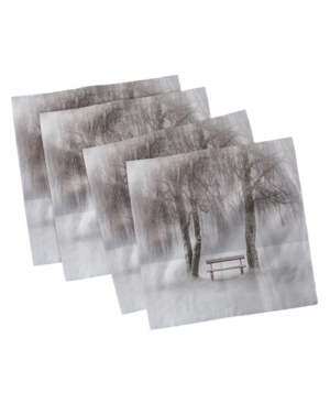 Ambesonne Tree Set of 4 Napkins 12