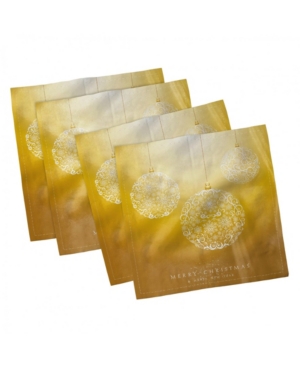Ambesonne Christmas Set of 4 Napkins 12