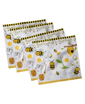 Ambesonne Collage Set of 4 Napkins 12