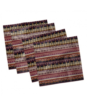 Ambesonne Tribal Set of 4 Napkins 12