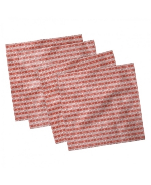 Ambesonne Christmas Set of 4 Napkins 12