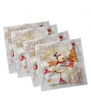 Ambesonne Christmas Set of 4 Napkins 12