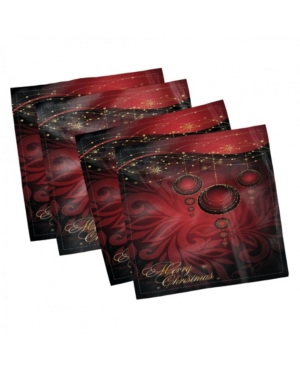 Ambesonne Christmas Set of 4 Napkins 12