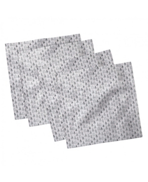 Ambesonne Tree Set of 4 Napkins 12
