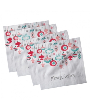 Ambesonne Christmas Set of 4 Napkins 12