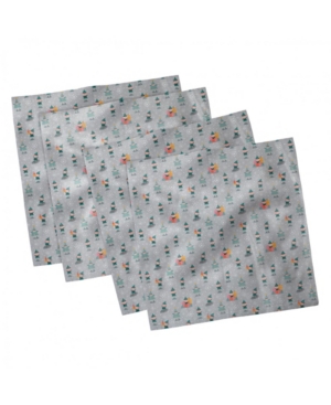 Ambesonne Christmas Set of 4 Napkins 12