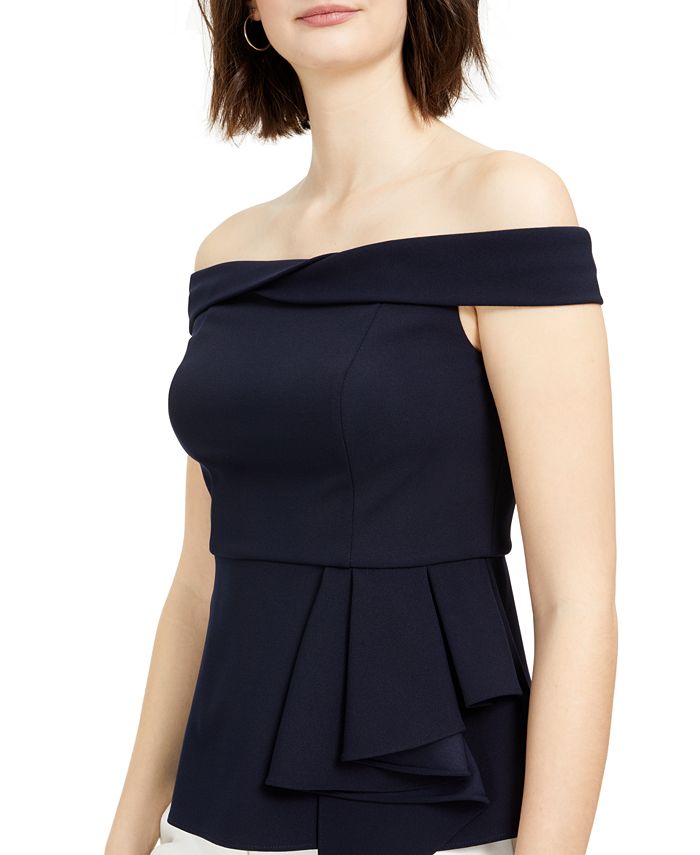adrianna papell off the shoulder