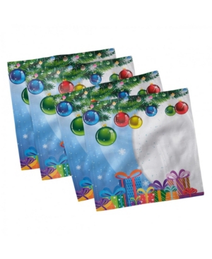 Ambesonne Christmas Set of 4 Napkins 18