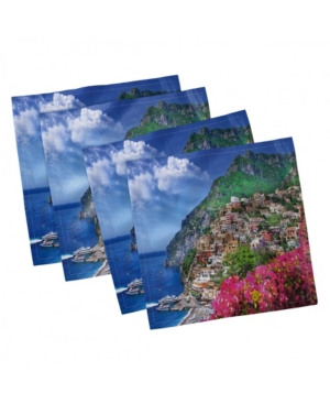 Ambesonne Italy Set of 4 Napkins 18