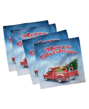 Ambesonne Christmas Set of 4 Napkins 18