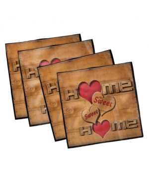 Ambesonne Saying Set of 4 Napkins 18