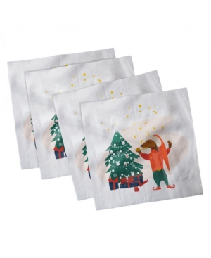 Ambesonne Dachshund Set of 4 Napkins 18