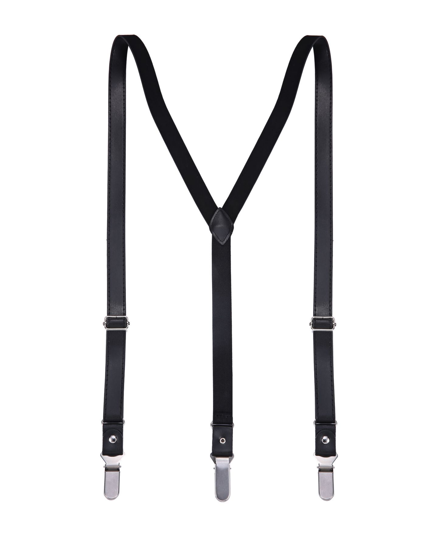 Мужские галстуки Mio Marino Luster Y-Back Suspenders Bow Tie Set, цвет: Чёрный — фото 2