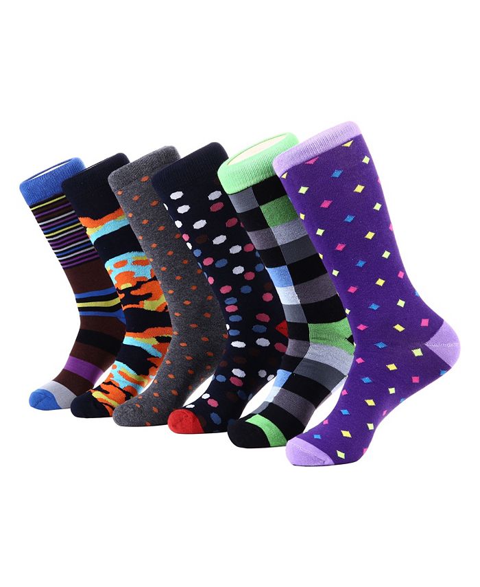 Mio Marino Men's Bold Designer Dress Socks Pack of 6 - Macy's
