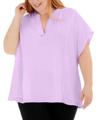Calvin Klein - Plus Size V-Neck Top