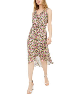 INC International Concepts INC Mosaic Floral Chiffon Dress, Created for ...