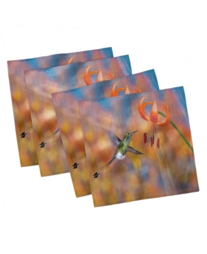 Ambesonne Hummingbird Set of 4 Napkins 18