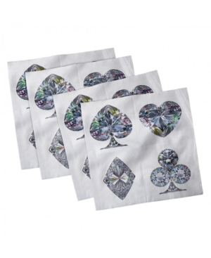 Ambesonne Diamond Set of 4 Napkins 18