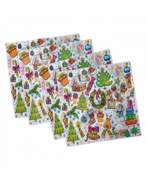 Ambesonne Christmas Set of 4 Napkins 18