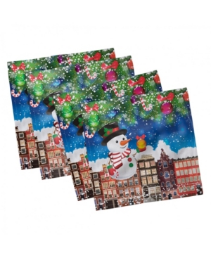 Ambesonne Christmas Set of 4 Napkins 18