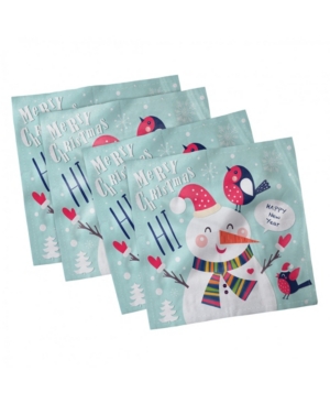 Ambesonne Christmas Set of 4 Napkins 18