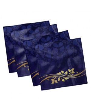 Ambesonne Floral Set of 4 Napkins 18