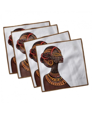 Ambesonne African Set of 4 Napkins 18