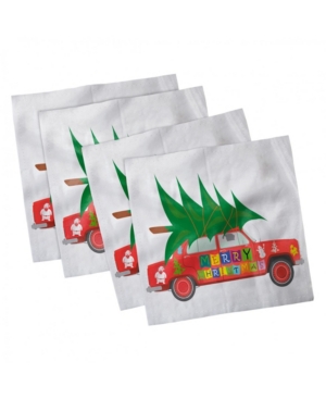 Ambesonne Christmas Set of 4 Napkins 18