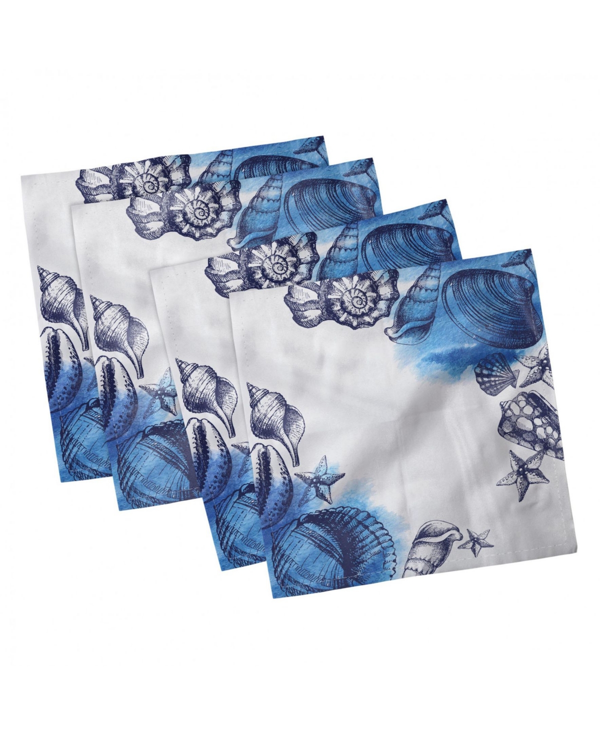 Ambesonne Ocean Set Of 4 Napkins, 18" X 18" In Blue