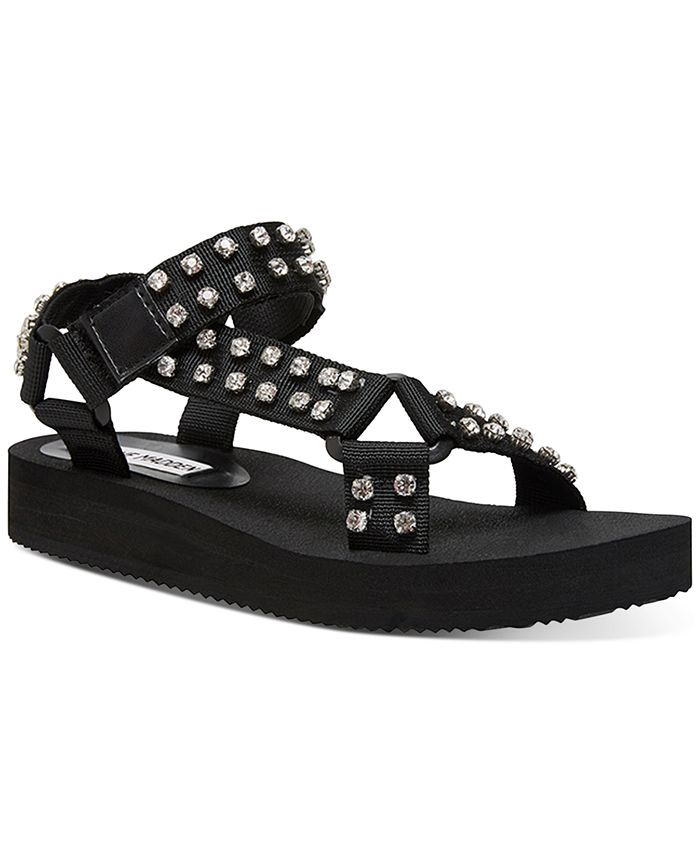 Steve Madden Womens Henley Rhinestone Sport Sandals Macys