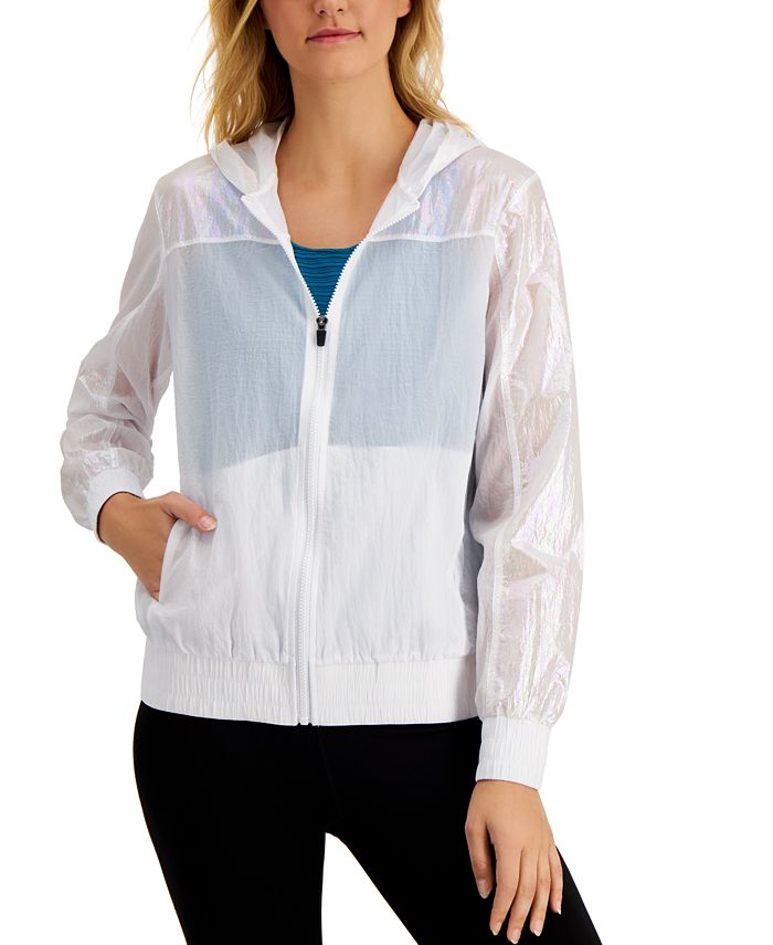 Ideology Iridescent Hooded Jacket Created for Macy s Macy s