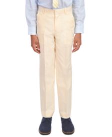 Big Boys Yellow Oxford Dress Pants 