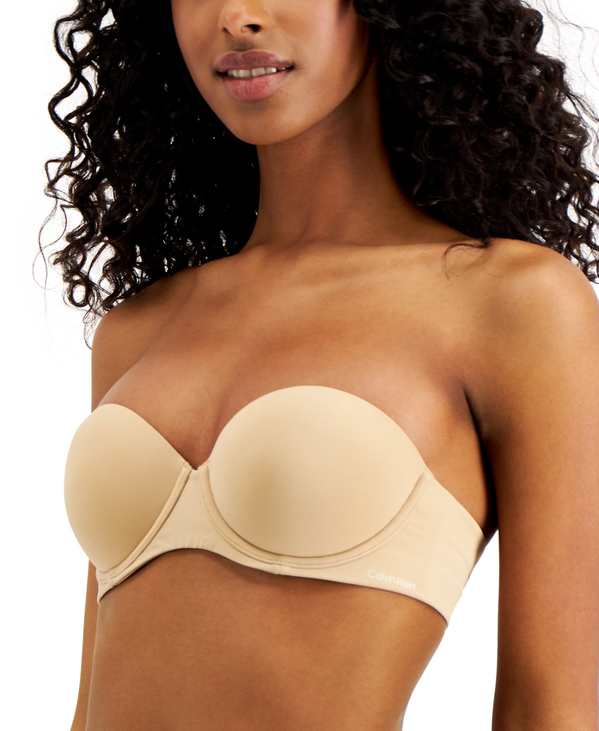 Calvin Klein Women's Naked Glamour Strapless Push-Up Bra  -(Nude 5)