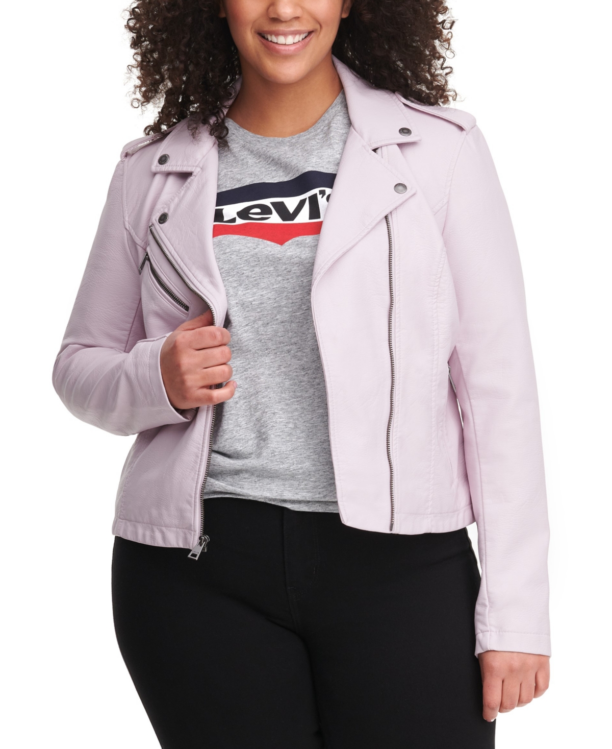 Levi's Plus Size Trendy Faux Leather Moto Jacket
