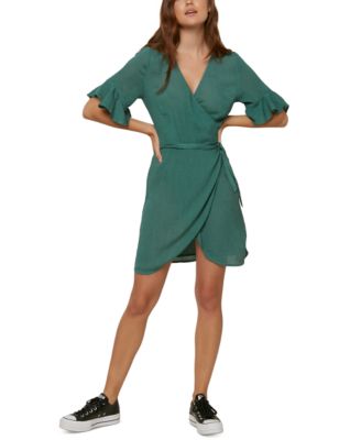 O'Neill - Juniors' Molly Ruffled Wrap Dress