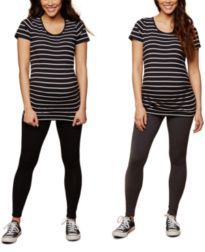 BumpStart Maternity 2pk Under Belly Leggings
