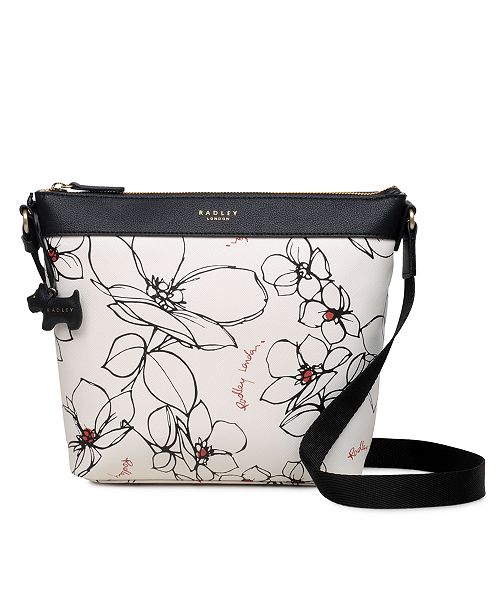 radley london women's medium zip top crossbody
