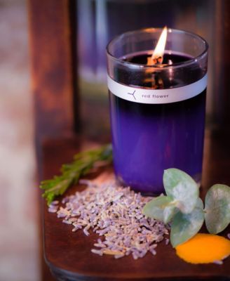 French Lavender Petal Topped Candle, 6 oz