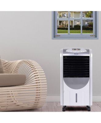 Portable Air Cooler Fan &amp; Heater Humidifier with Washable Filter Remote Control