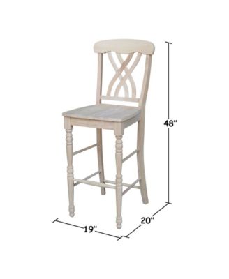 Lattice Bar Height Stool