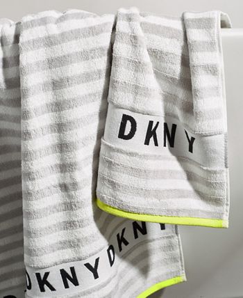 DKNY Ticker Tape 28x 54 Bath Towel - Macy's