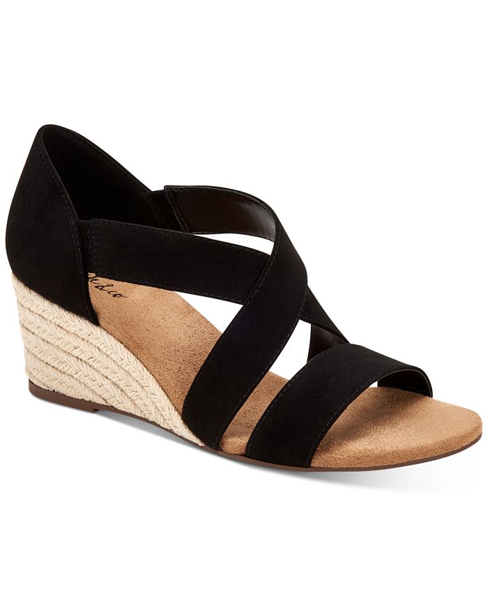 Style & Co Zaddie Wedge Sandals, Created for Macy's - Macy's