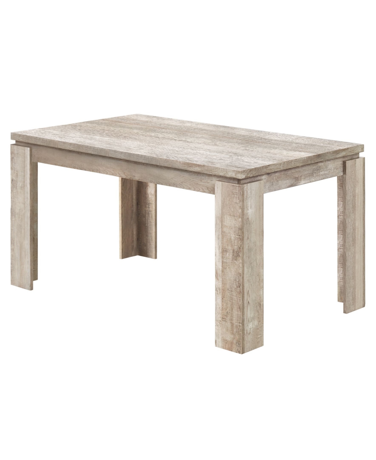 Monarch Specialties Dining Table  36X60 in.  Grey Reclaimed Wood-Look
