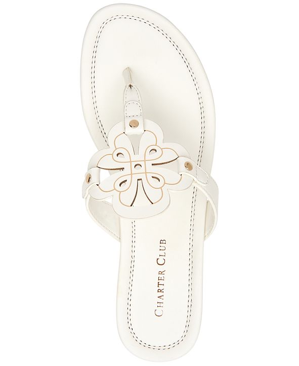 Charter Club Penelopee Wedge Slide Sandals, Created for Macy's ...