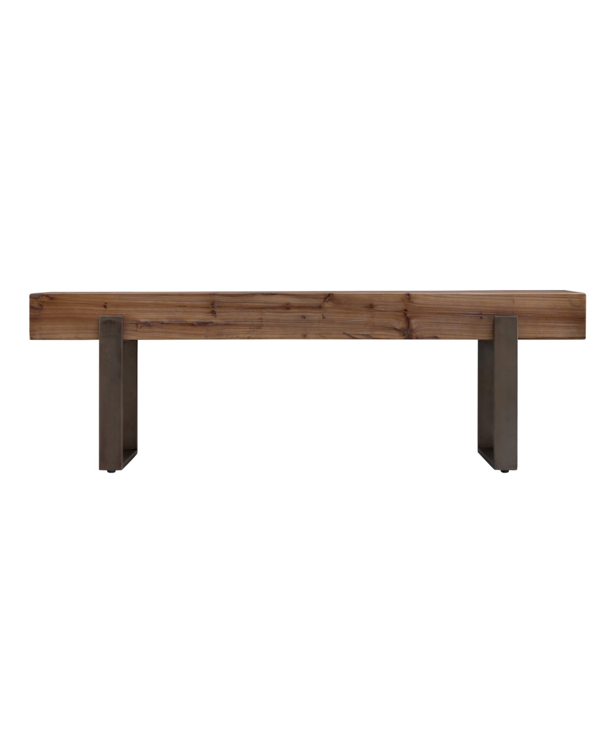 Southern Enterprises Maeve Rustic Industrial Bench